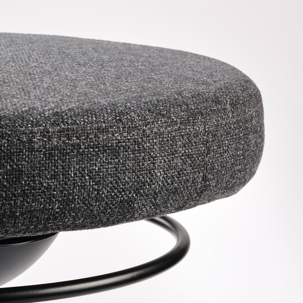 LIDKULLEN Active sit/stand support, Gunnared dark grey