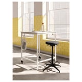 LIDKULLEN Active sit/stand support, Gunnared dark grey