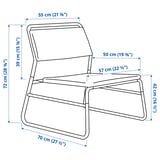 LINNEBÄCK Easy chair, Orrsta light grey