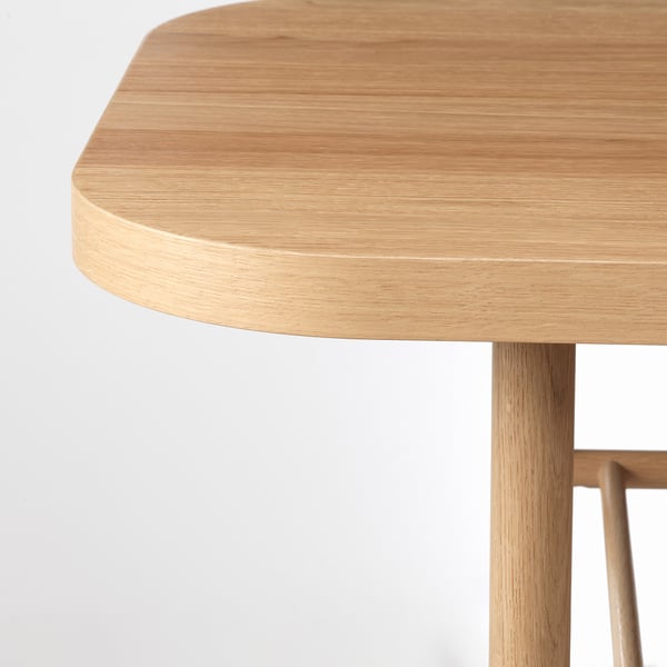 LISTERBY Coffee table, white stained oak, 140x60 cm IKEA