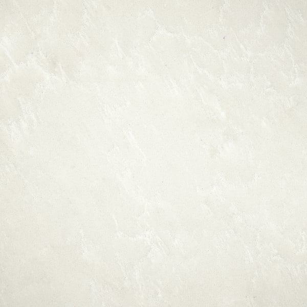 LOCKEBO Custom made worktop, light grey/white marble effect/glass composite, 1 m²x2.0 cm