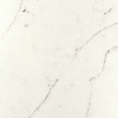 LOCKEBO Custom made worktop, off-white brown/marble effect glass composite, 1 m²x4.0 cm