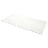 LOCKEBO Custom made worktop, white/grey lively marble effect/glass composite, 1 m²x2.0 cm