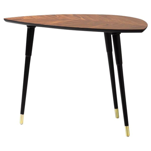 LÖVBACKEN Side table, medium brown, 77x39 cm