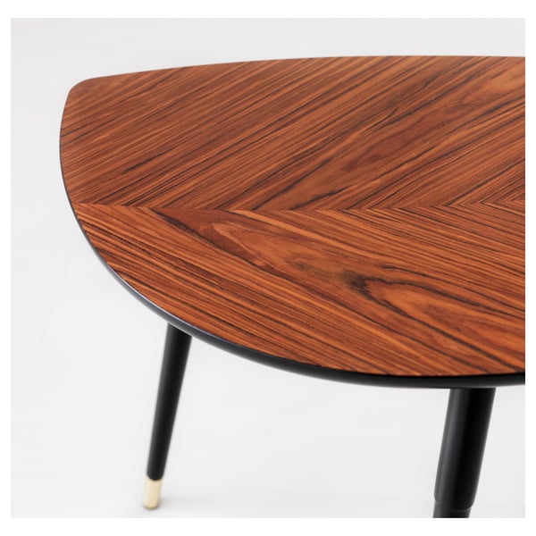 LÖVBACKEN Side table, medium brown, 77x39 cm