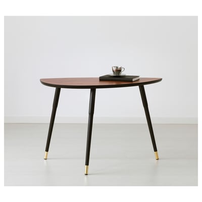 LÖVBACKEN Side table, medium brown, 77x39 cm