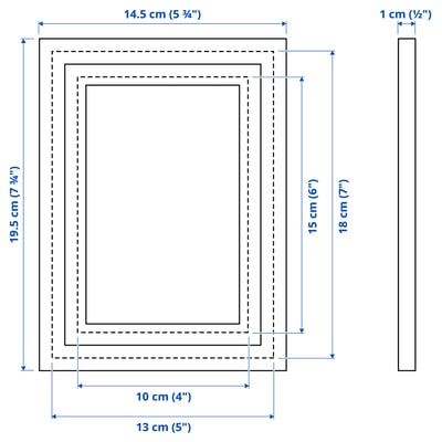LOMVIKEN frame, white, 13x18 cm - IKEA