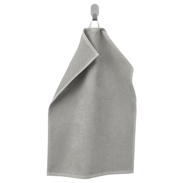 LUDDVIAL Hand towel, grey, 40x60 cm