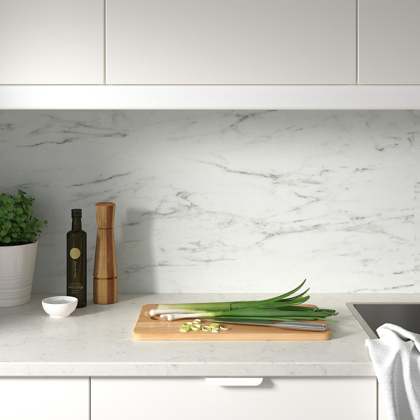 Marble Kitchen Splashback - Marble Wall Panel - IKEA