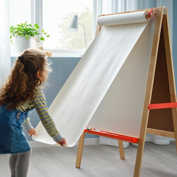 Art Craft Drawing Paper Roll White Easel Paper Roll for Kids Drawing Finger  Painting Creation Drawing Supplies