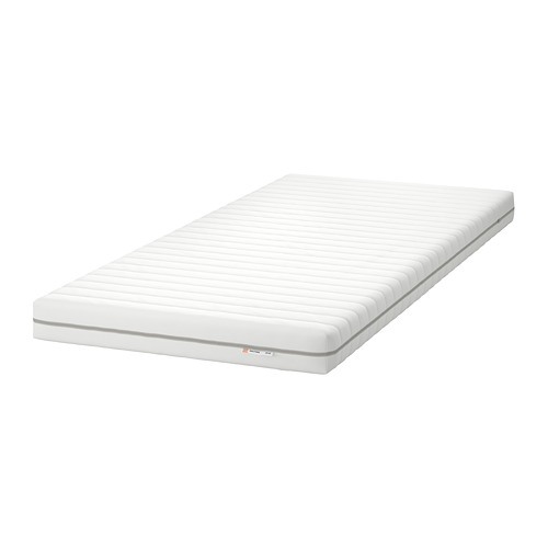MALFORS Foam mattress Single, medium firm/white IKEA