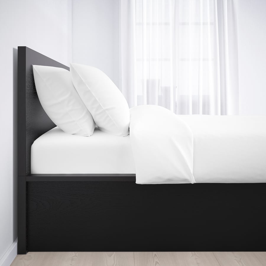 MALM Ottoman bed, blackbrown, Queen IKEA