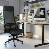 MARKUS Office chair, Vissle dark grey