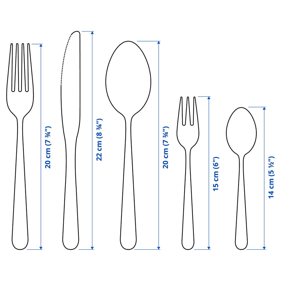 MARTORP 30piece cutlery set, stainless steel IKEA