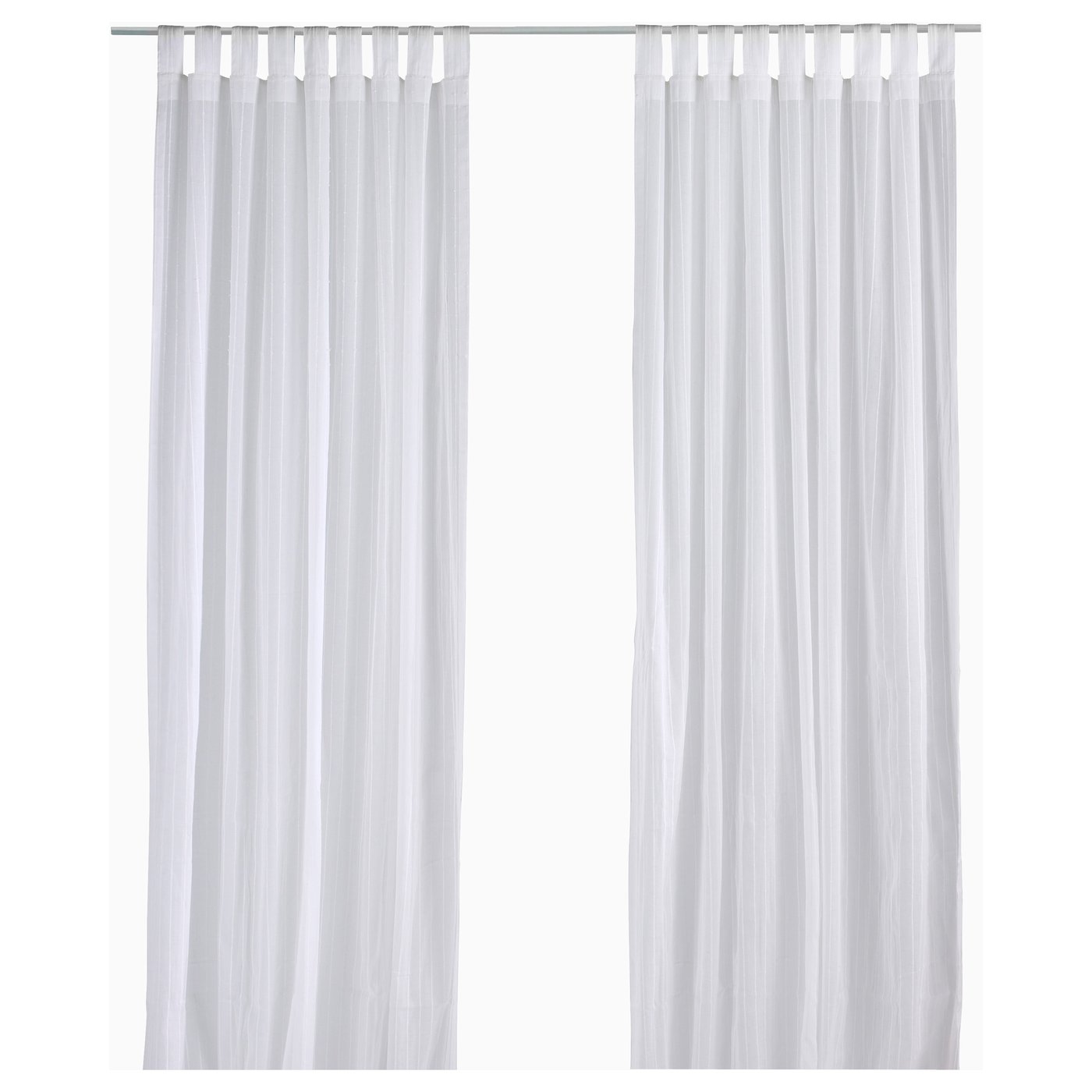 sheer white curtain