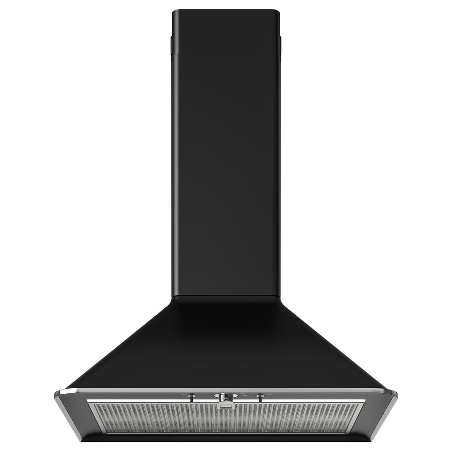 MATTRADITION Wall mounted extractor hood, black IKEA
