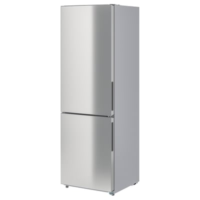 MEDGÅNG Fridge/freezer, IKEA 500 freestanding/stainless steel, 219/83 l