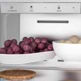 MEDGÅNG Fridge/freezer, IKEA 500 freestanding/stainless steel, 219/83 l