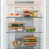 MEDGÅNG Fridge/freezer, IKEA 500 freestanding/stainless steel, 219/83 l