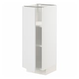 METOD Base cabinet with shelves, white/Stensund white, 30x37x80 cm