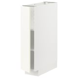METOD Base cabinet with shelves, white/Vallstena white, 20x60x80 cm