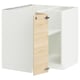 METOD Corner base cabinet with shelf, white/Askersund light ash effect, 88x88x80 cm