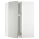 METOD Corner wall cabinet with carousel, white/Havstorp light grey, 68x37x100 cm