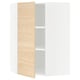 METOD Corner wall cabinet with shelves, white/Askersund light ash effect, 68x37x100 cm