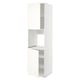 METOD High cab f oven w 2 doors/shelves, white/Vallstena white, 60x60x220 cm