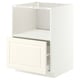 METOD / MAXIMERA Base cabinet f built-in appliances, white/Bodbyn off-white, 60x60x80 cm