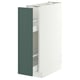METOD / MAXIMERA Base cabinet/pull-out int fittings, white/Aspudden dark grey-green, 20x60x80 cm