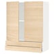 METOD / MAXIMERA Wall cabinet w 2 doors/2 drawers, white/Askersund light ash effect, 80x37x100 cm