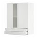 METOD / MAXIMERA Wall cabinet w 2 doors/2 drawers, white/Stensund white, 80x37x100 cm
