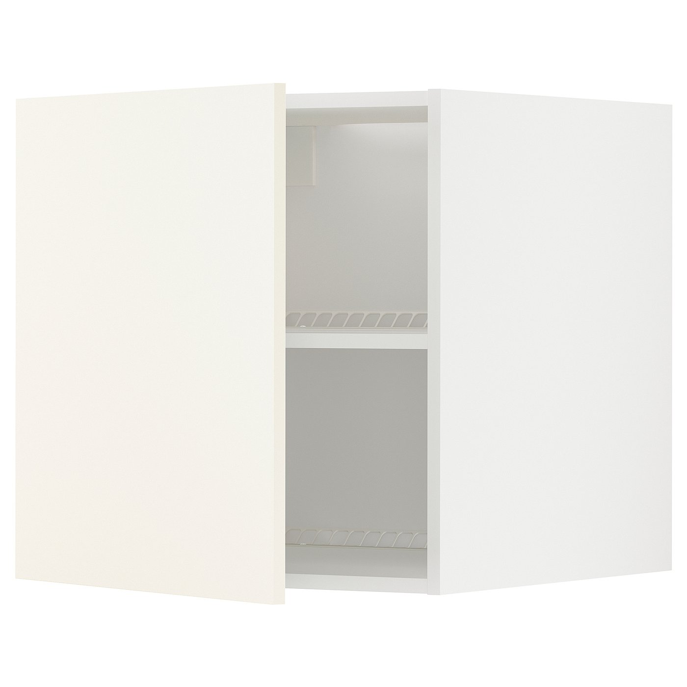METOD top for fridge/freezer, white/Vallstena white, 60x60x60