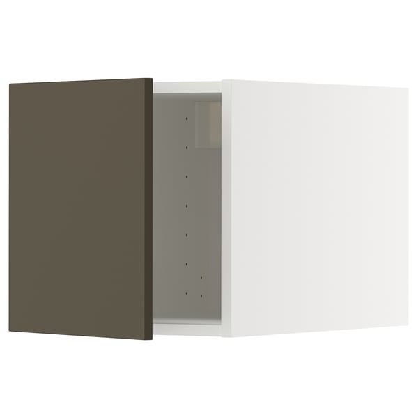 METOD Top cabinet, white/Havstorp brown-beige, 40x60x40 cm