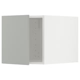 METOD Top cabinet, white/Havstorp light grey, 40x60x40 cm