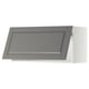 METOD Wall cabinet horizontal w push-open, white/Bodbyn grey, 80x37x40 cm