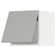 METOD Wall cabinet horizontal w push-open, white/Havstorp light grey, 40x37x40 cm