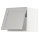 METOD Wall cabinet horizontal w push-open, white/Lerhyttan light grey, 40x37x40 cm