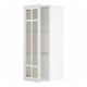 METOD Wall cabinet w shelves/glass door, white/Stensund white, 40x37x100 cm