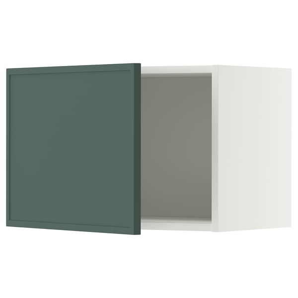 METOD Wall cabinet, white/Aspudden dark grey-green, 60x37x40 cm