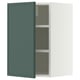 METOD Wall cabinet with shelves, white/Aspudden dark grey-green, 40x37x60 cm