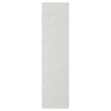 MISTUDDEN Door with hinges, grey/patterned, 50x229 cm