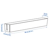 MITTZON Cable box for frm w cstrs, white, 80x13 cm