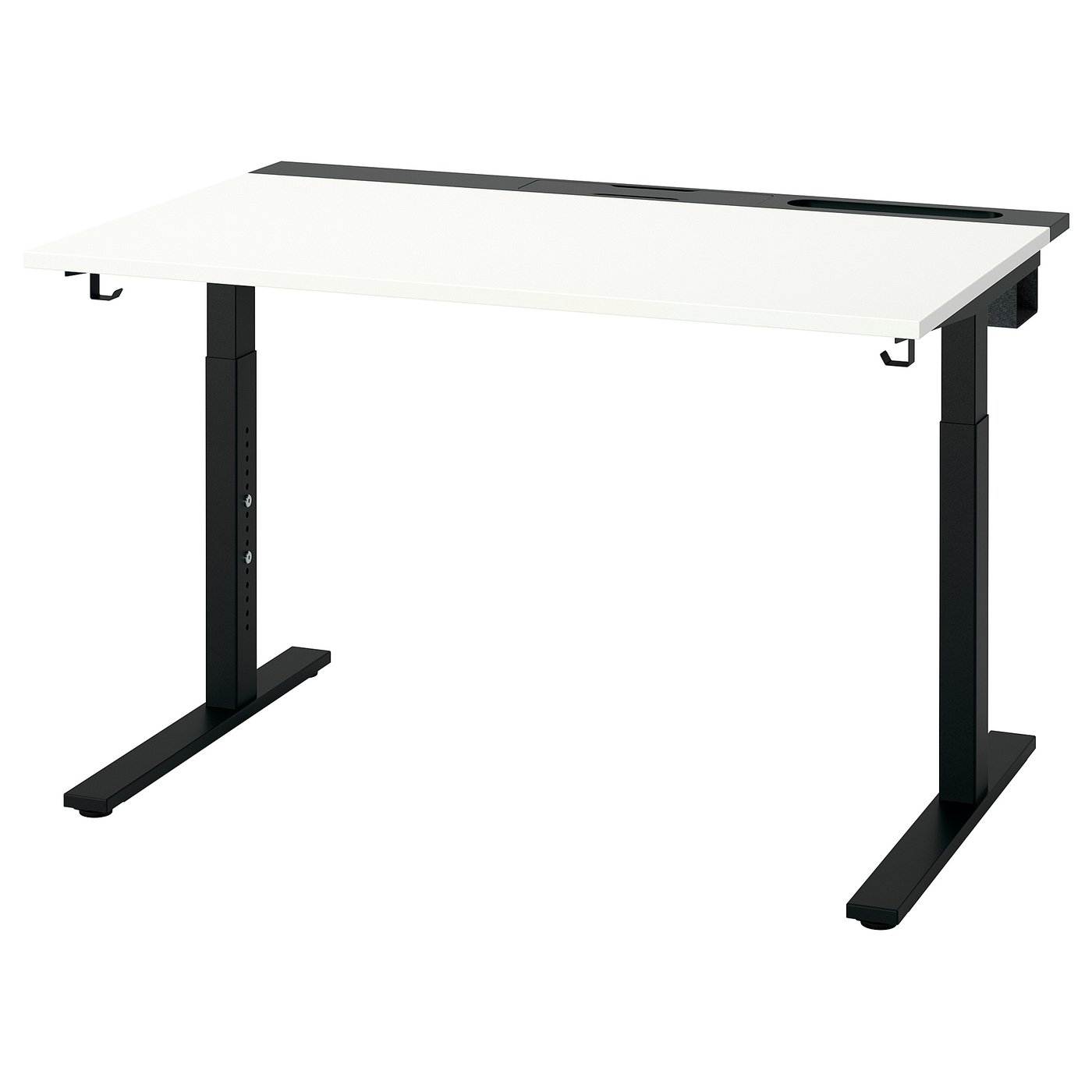 MITTZON desk, white/black, 120x80 cm - IKEA