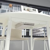 MITTZON Underframe f round conference table, white, 76x76x73 cm