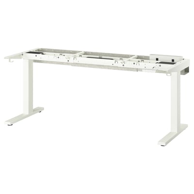 MITTZON Underframe sit/stand for desk, electric/white, 120/140/160x60 cm