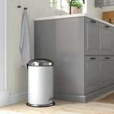 MJÖSA Pedal bin, white, 12 l