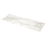 MÖCKLARP Custom made worktop, white/grey lively marble effect/high pressure porcelain, 1 m²x2.0 cm