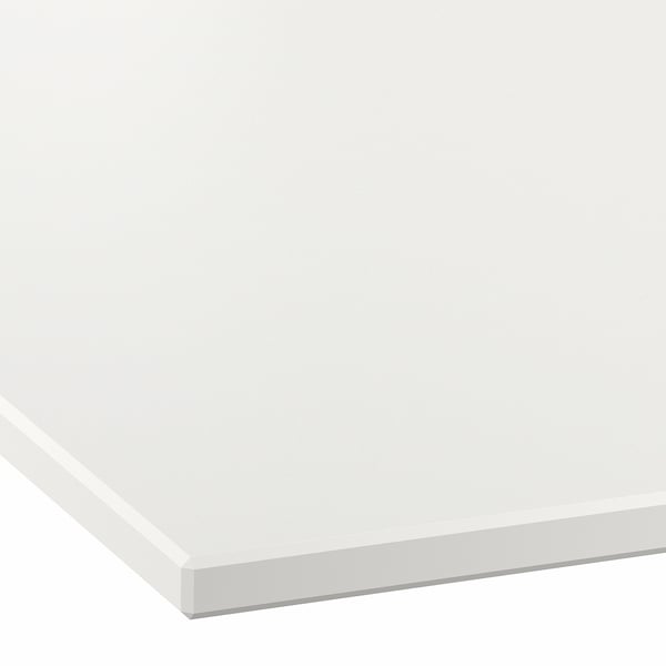MÖCKLARP Custom made worktop, white/high pressure porcelain, 1 m²x2.0 cm